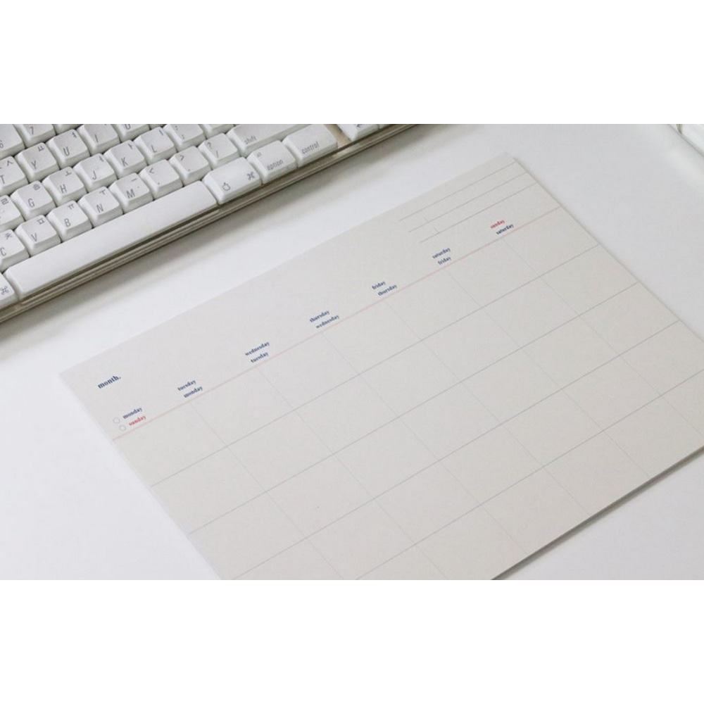 Monthly Sheet A4 - undatiert